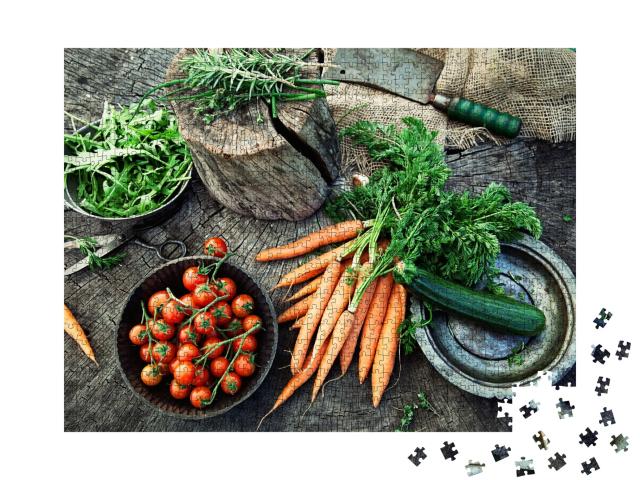 Puzzle de 1000 pièces « Légumes frais du jardin »