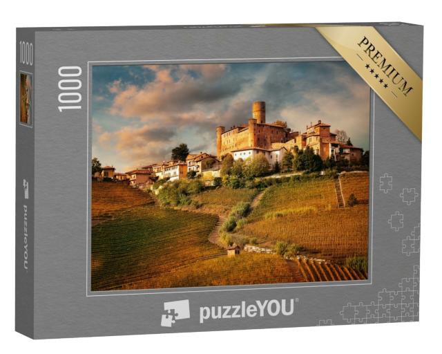 Puzzle de 1000 pièces « Castiglione Faletto, Dorf in der Weinregion Barolo, Langhe, Piemont, Italien »
