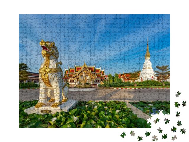 Puzzle de 1000 pièces « Tempelanlage Wat Pratat Choeng Chum, Thaïlande »