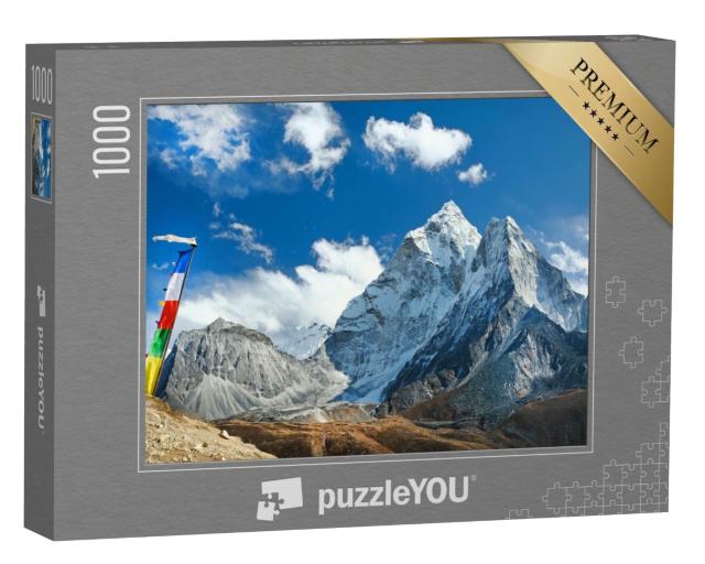 Puzzle de 1000 pièces « Ama Dablam sur le chemin du camp de base de l'Everest, Népal »