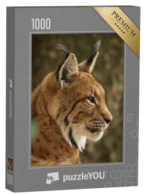 Puzzle de 1000 pièces « Profil du lynx eurasien, Bavière, Allemagne »