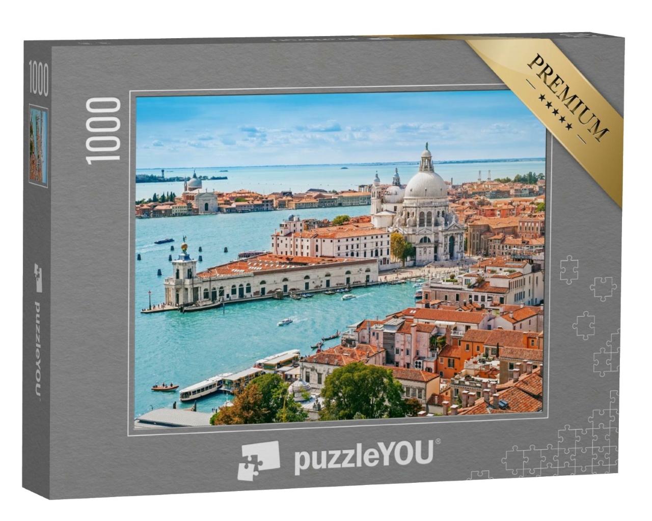 Puzzle de 1000 pièces « Vue aérienne de la basilique Santa Maria della Salute à Venise,Italie »