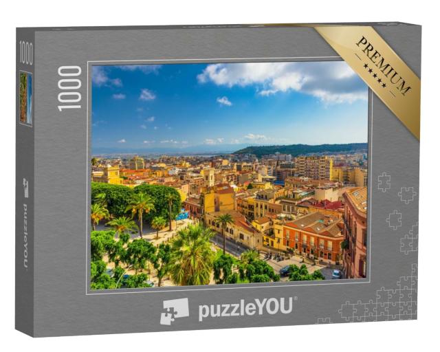 Puzzle de 1000 pièces « Vieille ville de Cagliari, Sardaigne, Italie »