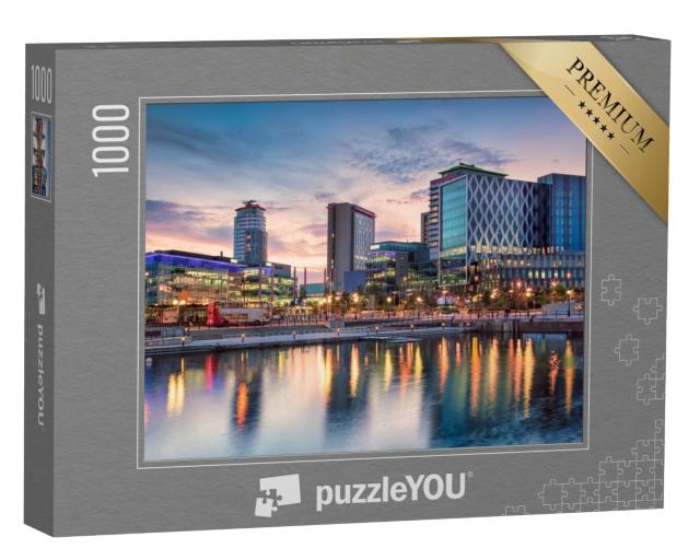Puzzle de 1000 pièces « Media City sur les Salford Quays, Manchester »