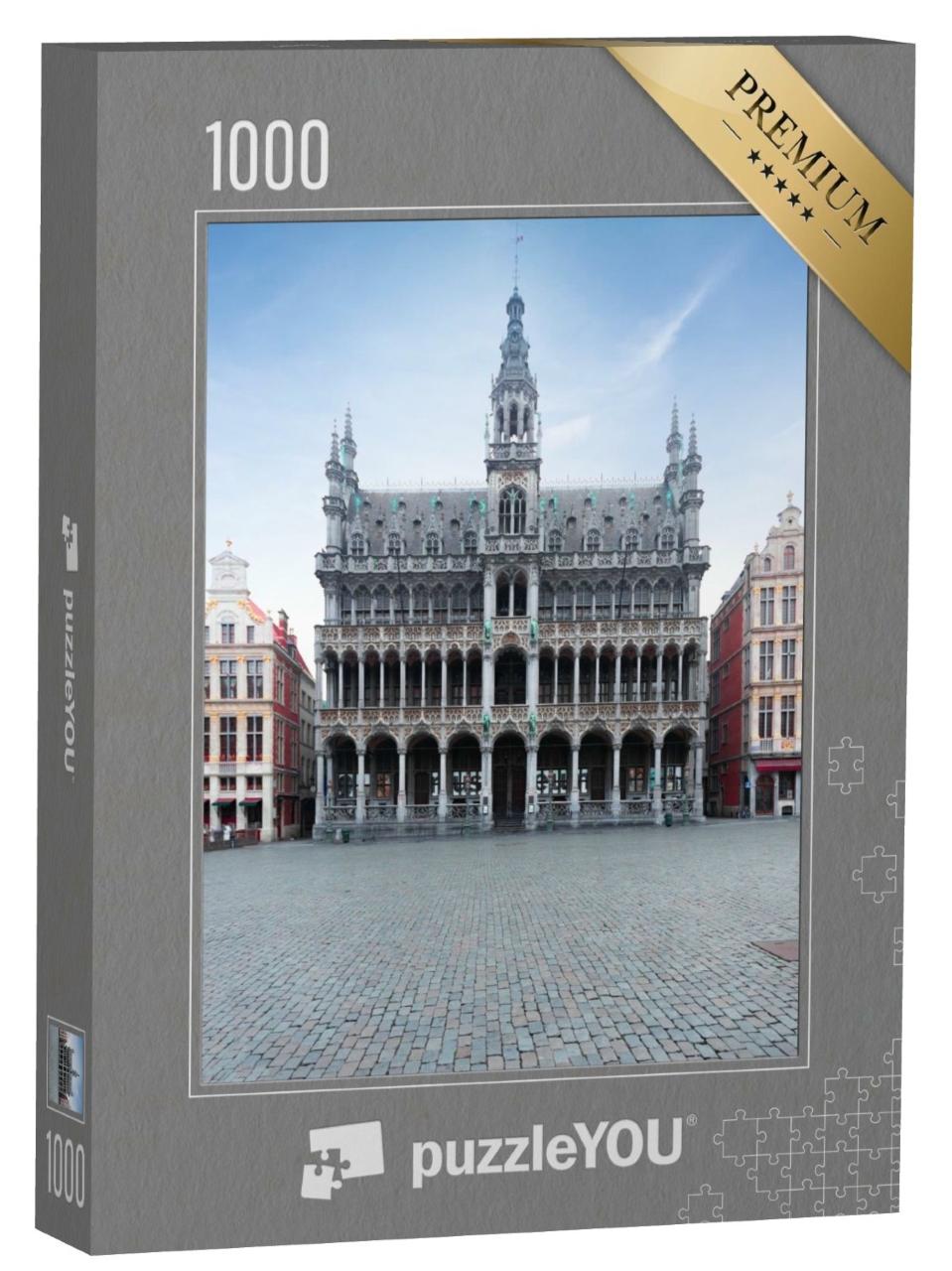 Puzzle de 1000 pièces « Grand Place à Bruxelles : Maison royale ou Maison du Roi »