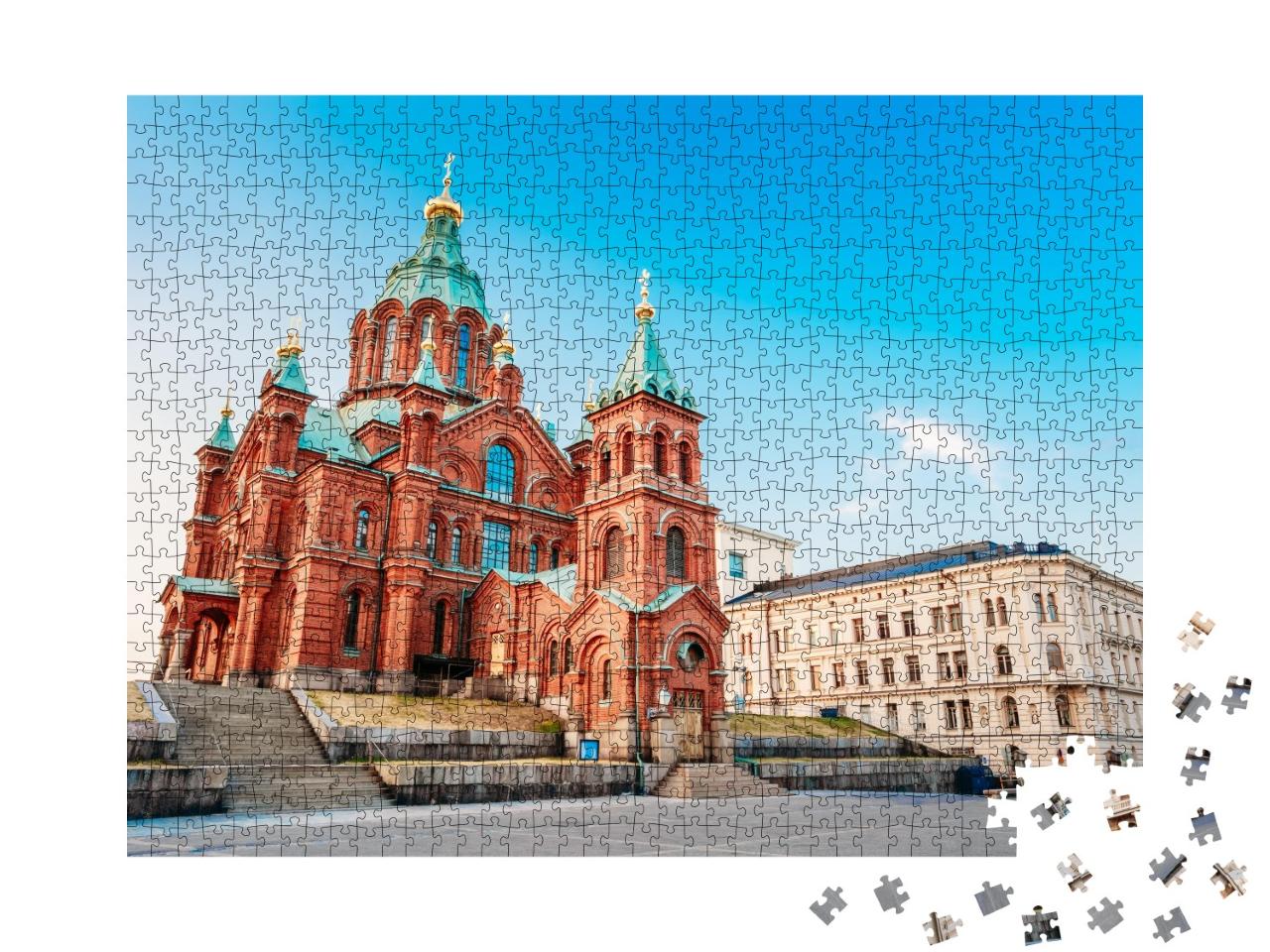 Puzzle de 1000 pièces « Magnifique cathédrale Uspenski, Helsinki »