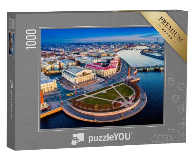 Puzzle de 1000 pièces « Inlet de l'île Vassilievski, Saint-Pétersbourg »