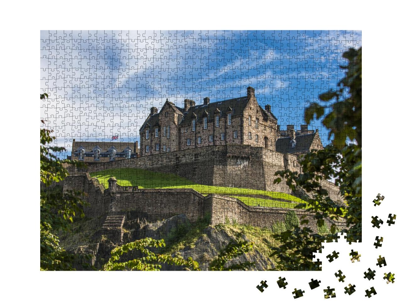 Puzzle de 1000 pièces « Vue sur le château d'Édimbourg »