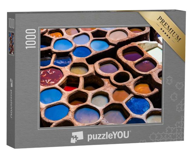 Puzzle de 1000 pièces « Artisanat coloré à Fès, Maroc »
