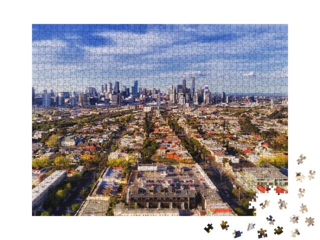 Puzzle de 1000 pièces « Vue panoramique de Melbourne, Australie »