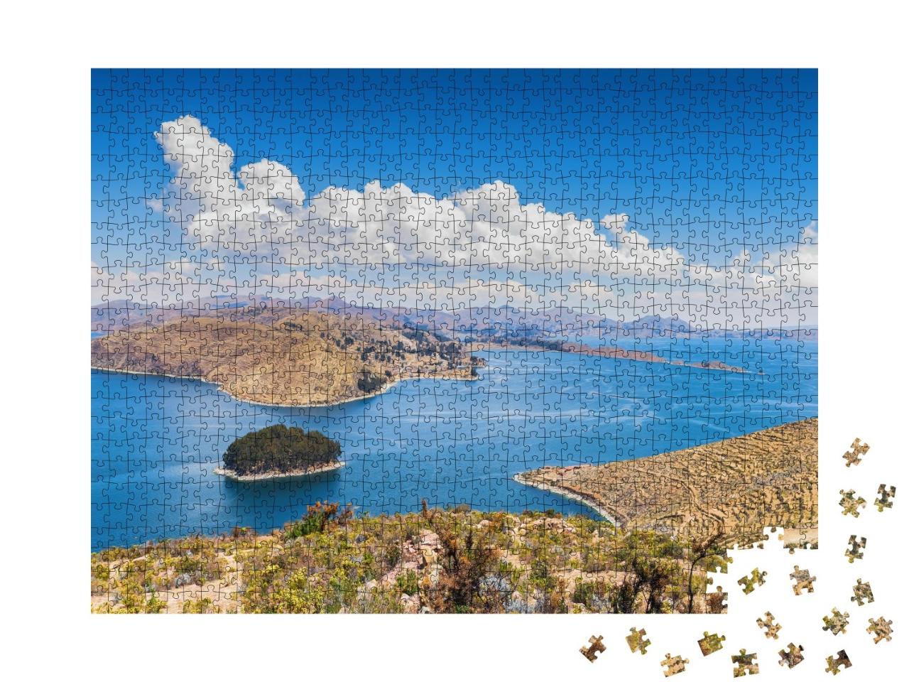 Puzzle de 1000 pièces « Isla del Sol, lac Titicaca, Bolivie »