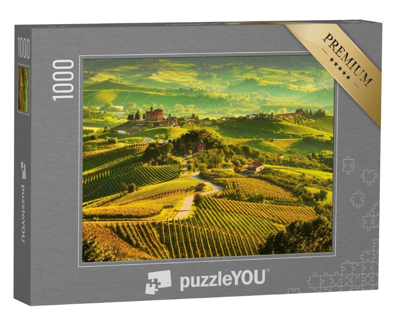 Puzzle de 1000 pièces « Vignobles Langhe dans le Piémont »