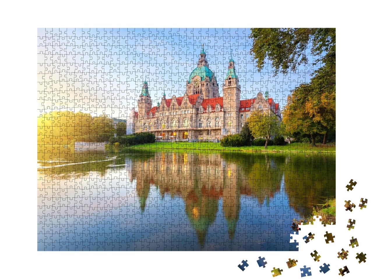 Puzzle de 1000 pièces « Hannover, Allemagne, Neues Rathaus »