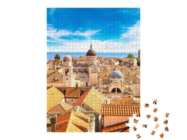 Puzzle de 1000 pièces « Magnifique vieille ville de Dubrovnik, Croatie »