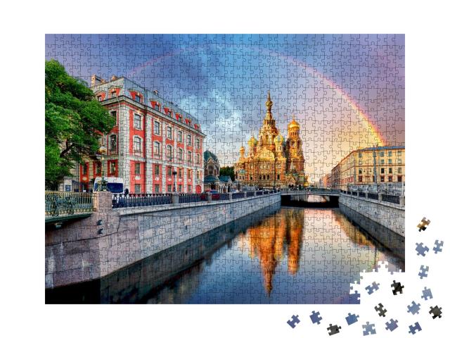 Puzzle de 1000 pièces « Église de Saint-Pétersbourg, Russie »