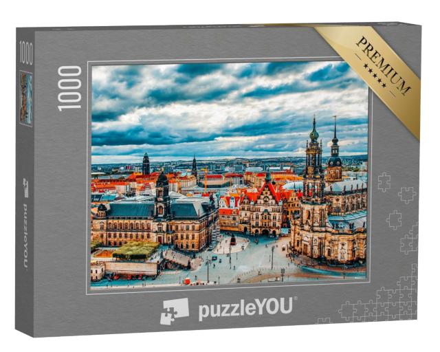 Puzzle de 1000 pièces « Centre historique de la vieille ville de Dresde »