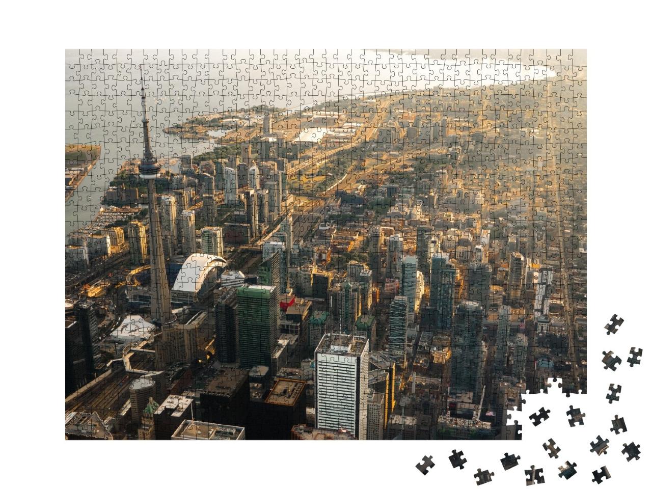Puzzle de 1000 pièces « Vue aérienne de la ville de Toronto au Canada »