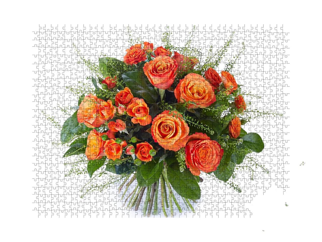 Puzzle de 1000 pièces « Bouquet de fleurs multicolores pour le mariage »
