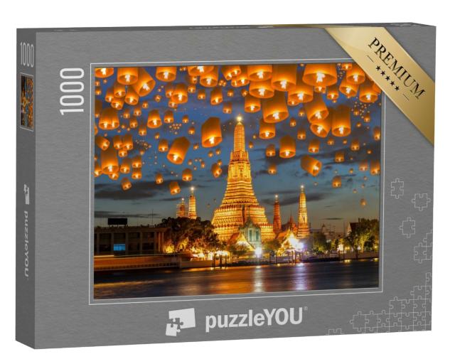Puzzle de 1000 pièces « Lampe flottante au festival Yee-Peng, Bangkok »