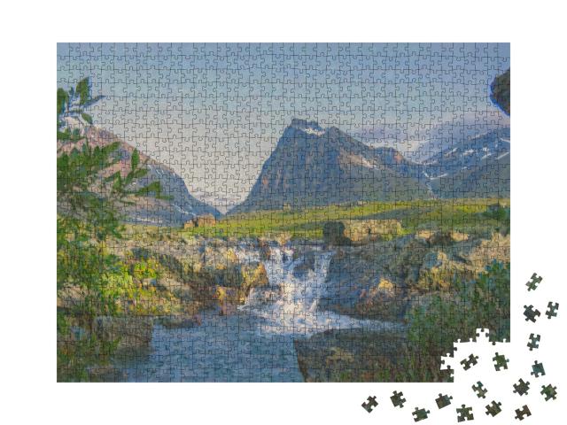 Puzzle de 1000 pièces « dans le style artistique de Claude Monet - Tuolpagorni - Collection de puzzles Artistes & Tableaux »