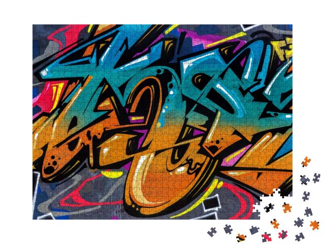 Puzzle de 1000 pièces « Street Art Inscription graffiti »