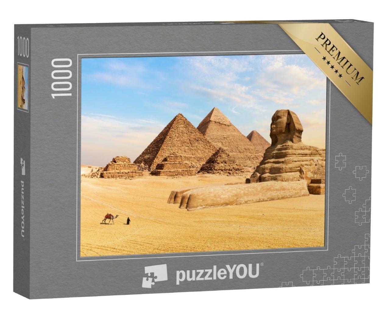 Puzzle de 1000 pièces « Pyramides de Gizeh et le Grand Sphinx, Égypte »