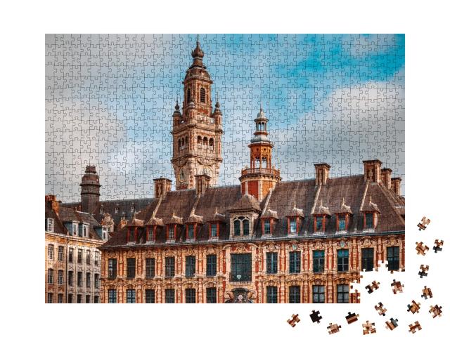 Puzzle de 1000 pièces « Bourse Renaissance à Lille, France »