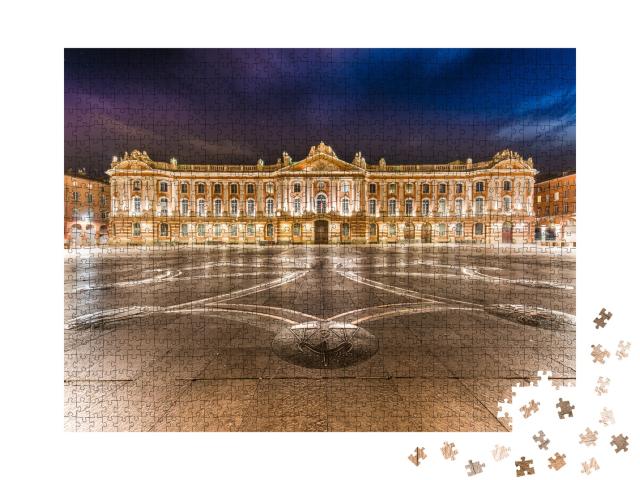 Puzzle de 1000 pièces « Place du Capitole et Capitole à Toulouse, Haute-Garonne, Midi Pyrénées, Sud de la France. »