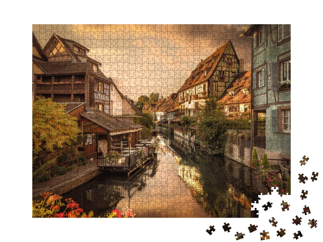 Puzzle de 1000 pièces « Fisherman's Wharf, La Petite Venise, Colmar, France »