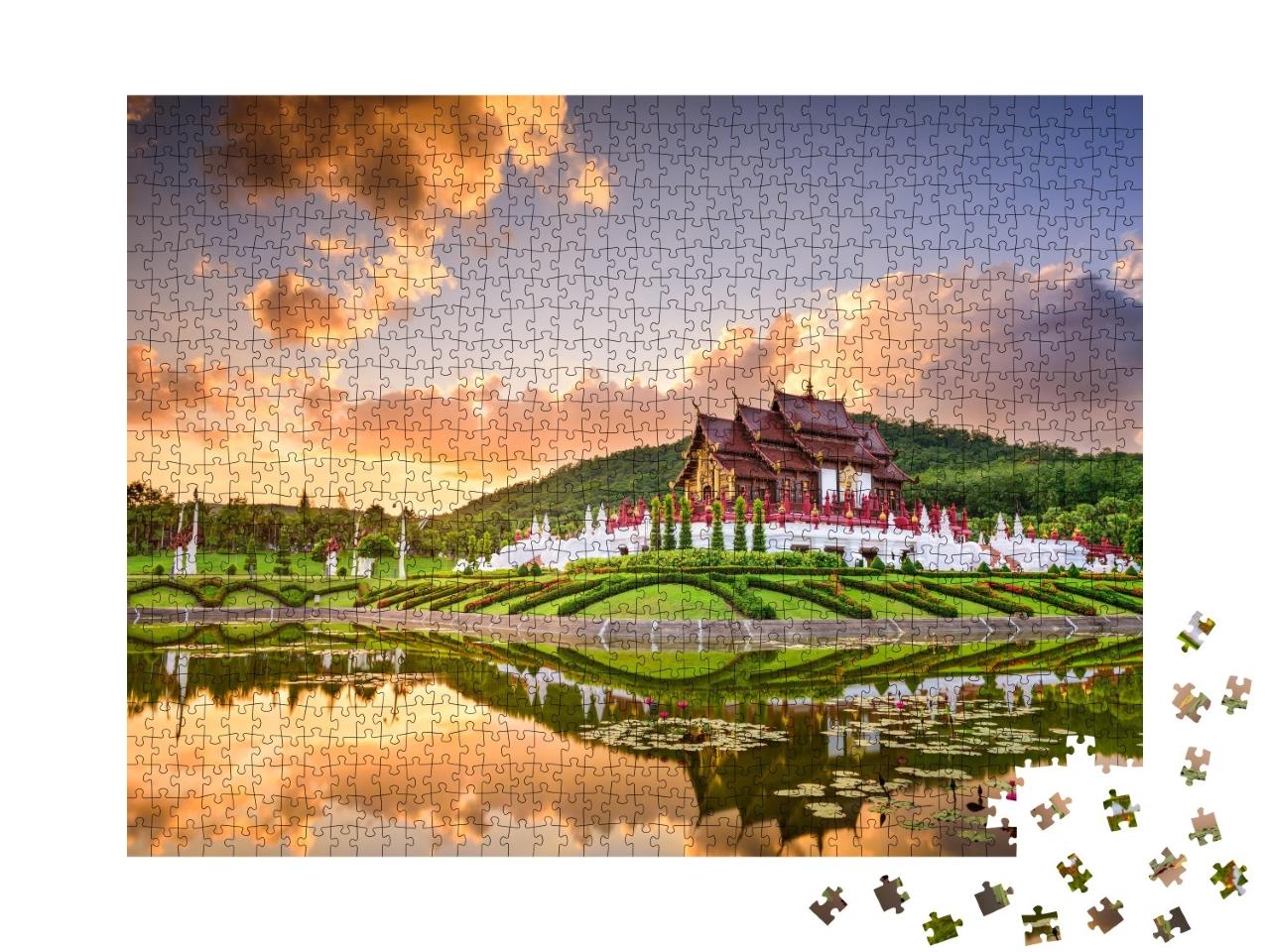 Puzzle de 1000 pièces « Royal Flora Ratchaphruek Park, Chiang Mai, Thaïlande »