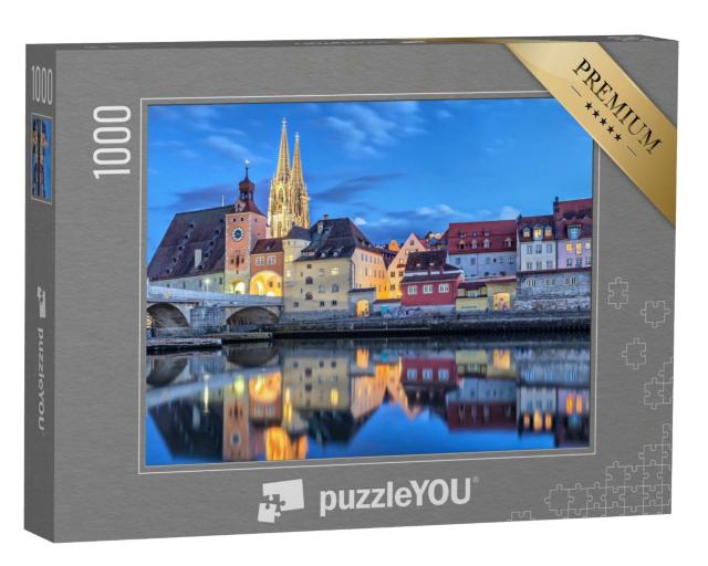 Puzzle de 1000 pièces « Historische Steinerne Brücke, Regensburg, Allemagne »