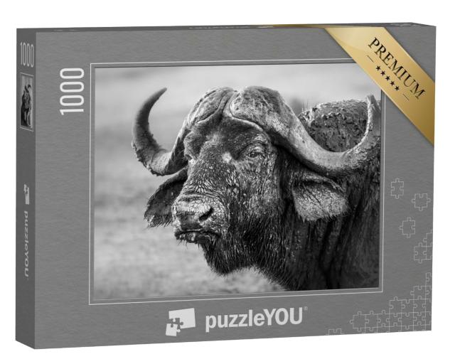 Puzzle de 1000 pièces « Buffle couvert de boue, Afrique du Sud »