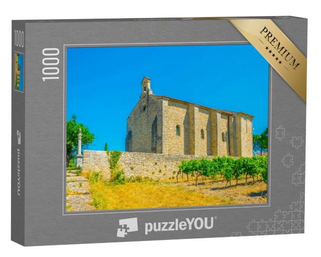 Puzzle de 1000 pièces « Chapelle Saint-Quentin à Vaison-la-Romaine en France »