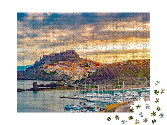 Puzzle de 1000 pièces « Ruelle de Castelsardo, Sardaigne, Italie »