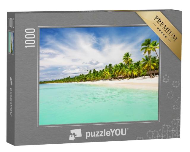 Puzzle de 1000 pièces « Plage de sable blanc de Punta Cana, République dominicaine »