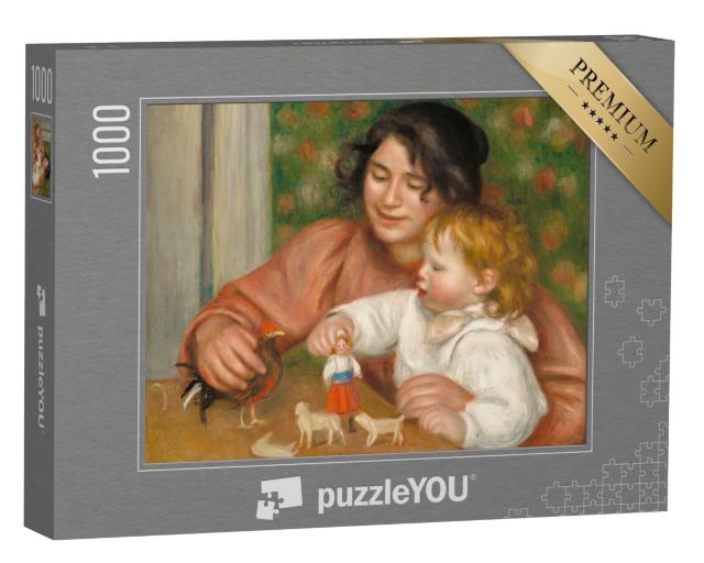 Puzzle de 1000 pièces « Auguste Renoir - Enfant aux jouets, Gabrielle et le fils de l'artiste »