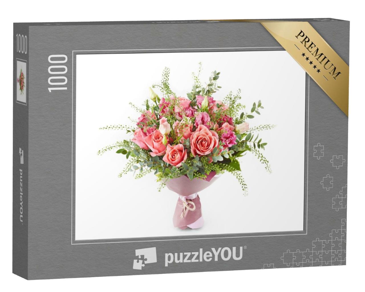 Puzzle de 1000 pièces « Bouquet luxuriant de fleurs multicolores »