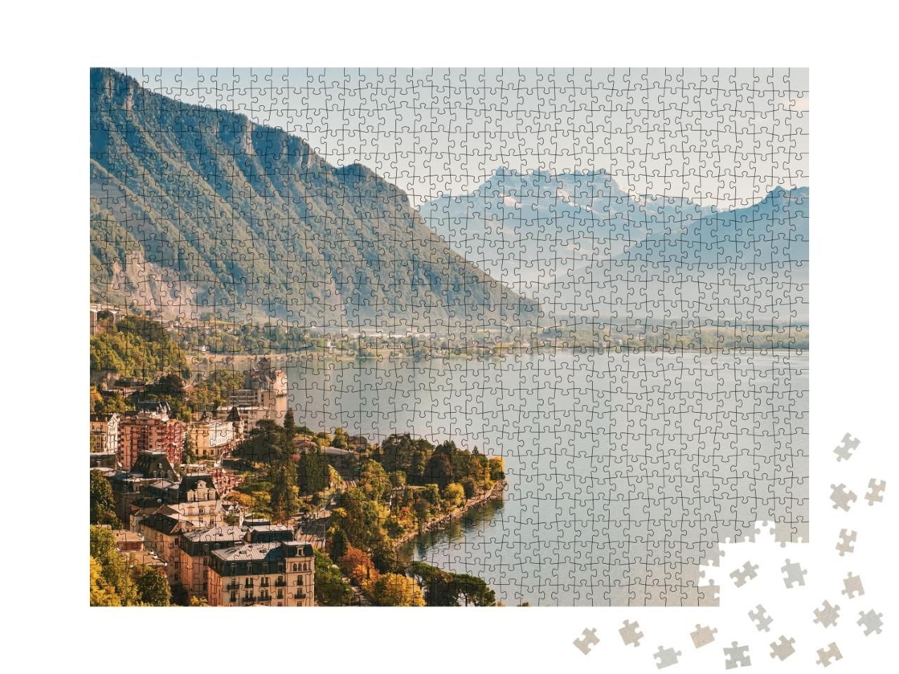 Puzzle de 1000 pièces « Montreux sur le lac Léman, Suisse »