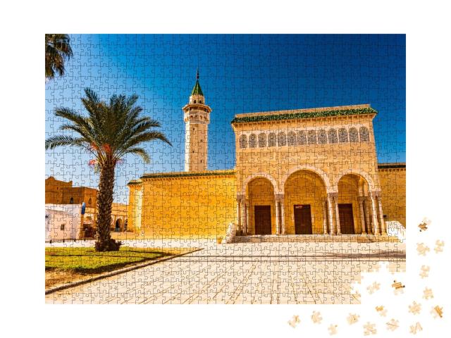 Puzzle de 1000 pièces « Mosquée Bourguiba de Monastir, architecture de Tunisie »
