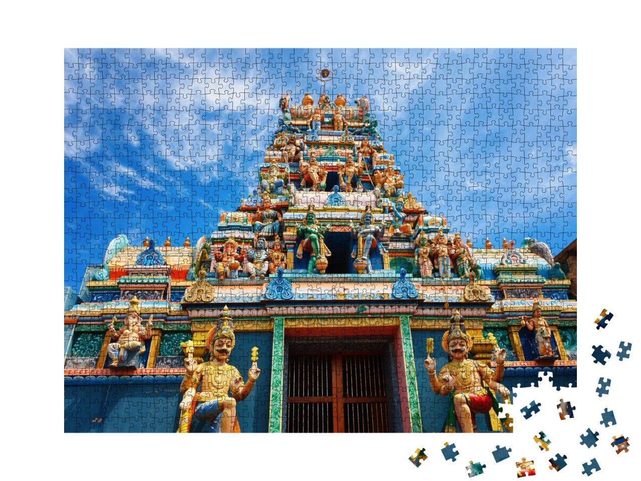 Puzzle de 1000 pièces « Temple hindou traditionnel, Colombo, Sri Lanka »