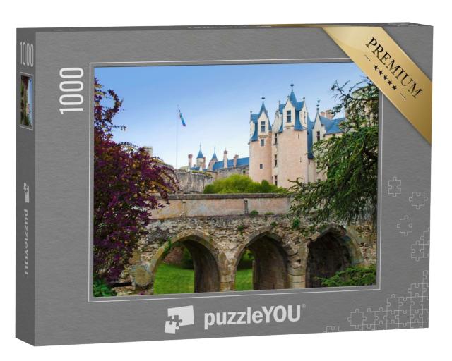 Puzzle de 1000 pièces « Pont de pierre à proximité du majestueux Château de Montreuil-Bellay »