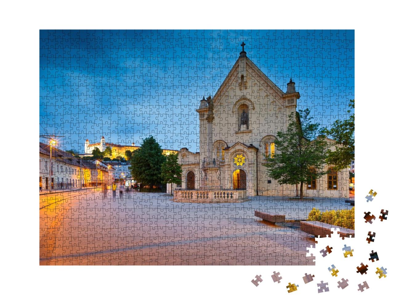 Puzzle de 1000 pièces « Vieille ville pittoresque de Bratislava, Slovaquie »