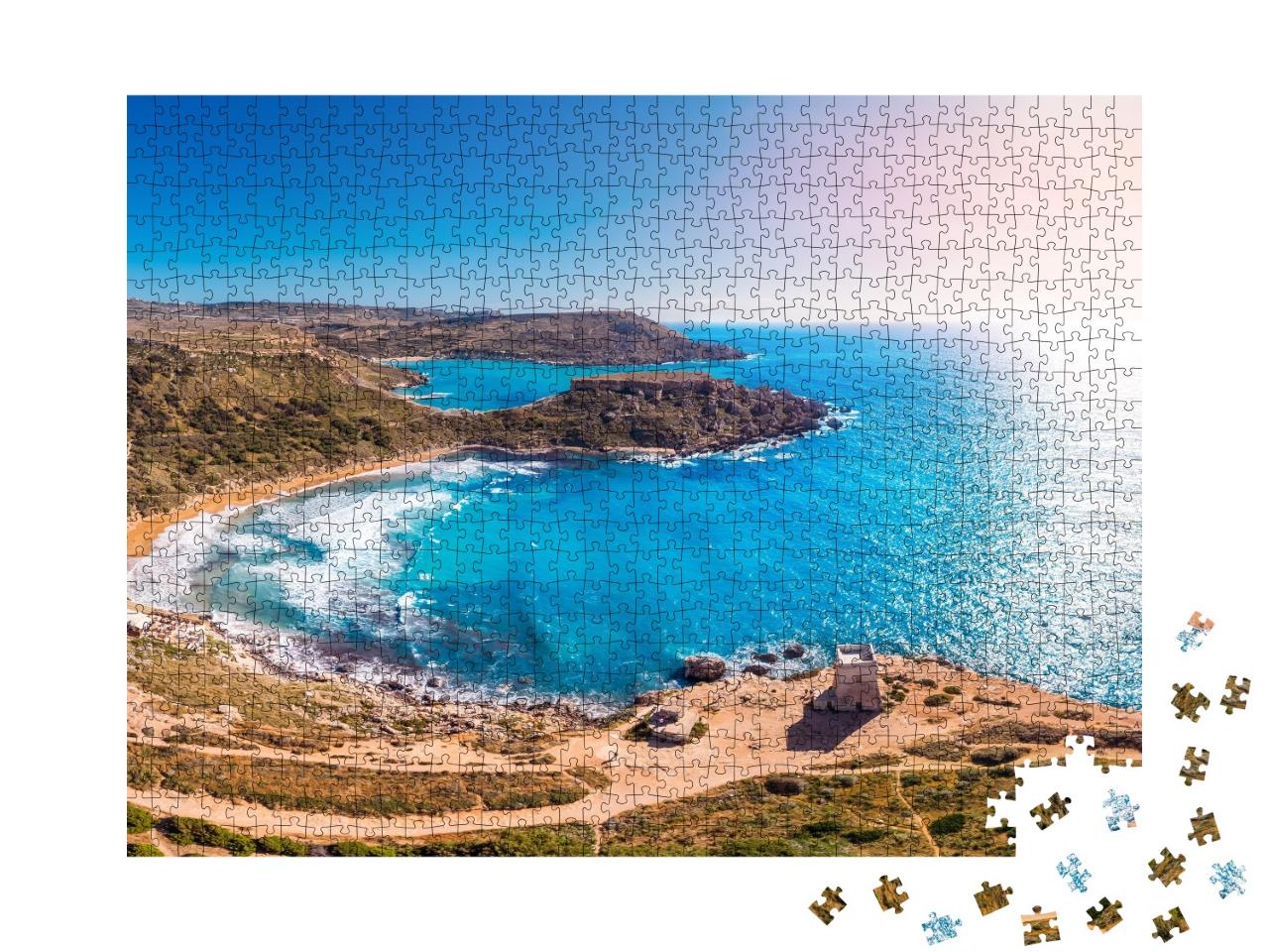 Puzzle de 1000 pièces « Golden Bay à Malte »