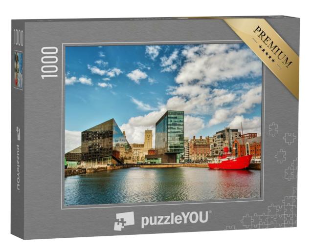Puzzle de 1000 pièces « Bâtiment sur la Mersey à Liverpool, Angleterre »