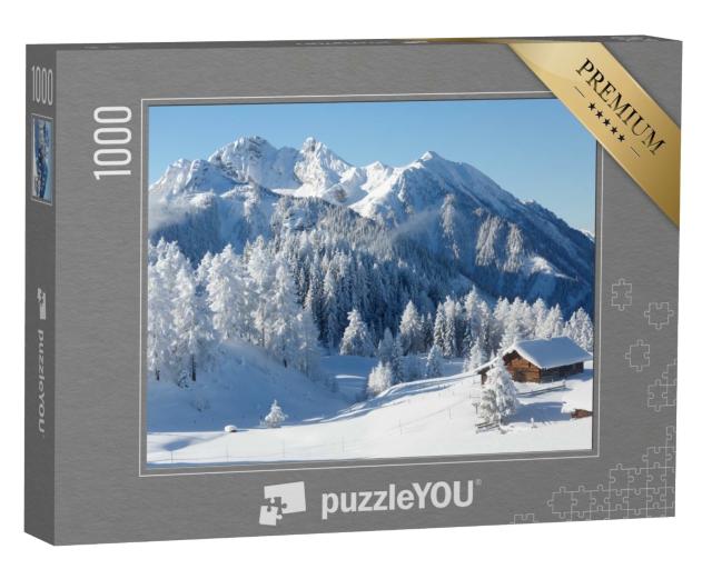 Puzzle de 1000 pièces « Le pays des merveilles hivernales dans les Alpes autrichiennes »