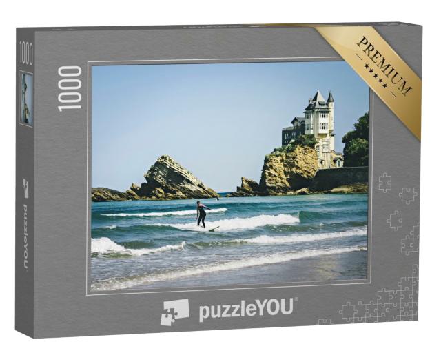 Puzzle de 1000 pièces « Surfer à Biarritz »