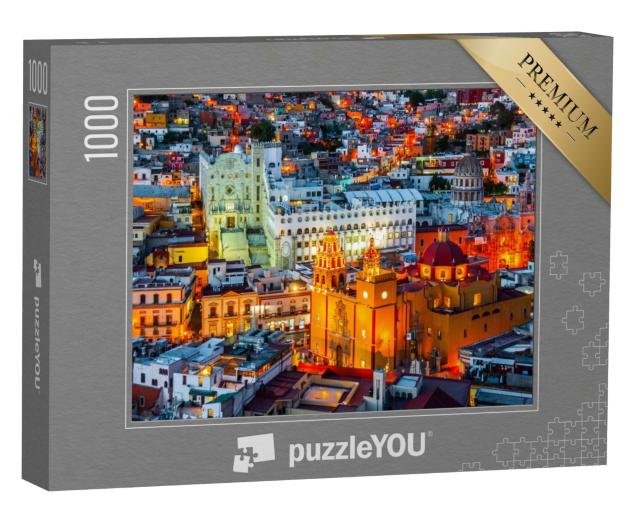Puzzle de 1000 pièces « Guanajuato de nuit, Mexique »