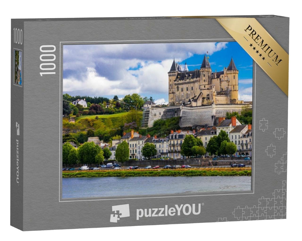 Puzzle de 1000 pièces « Château médiéval de Saumur, vallée de la Loire, France »