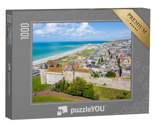 Puzzle de 1000 pièces « Vue aérienne de la ville de Dieppe »