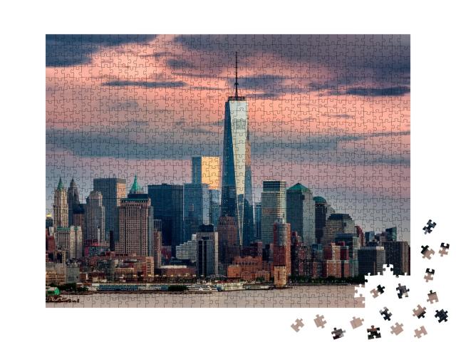 Puzzle de 1000 pièces « One World Trade Center à New York, États-Unis »